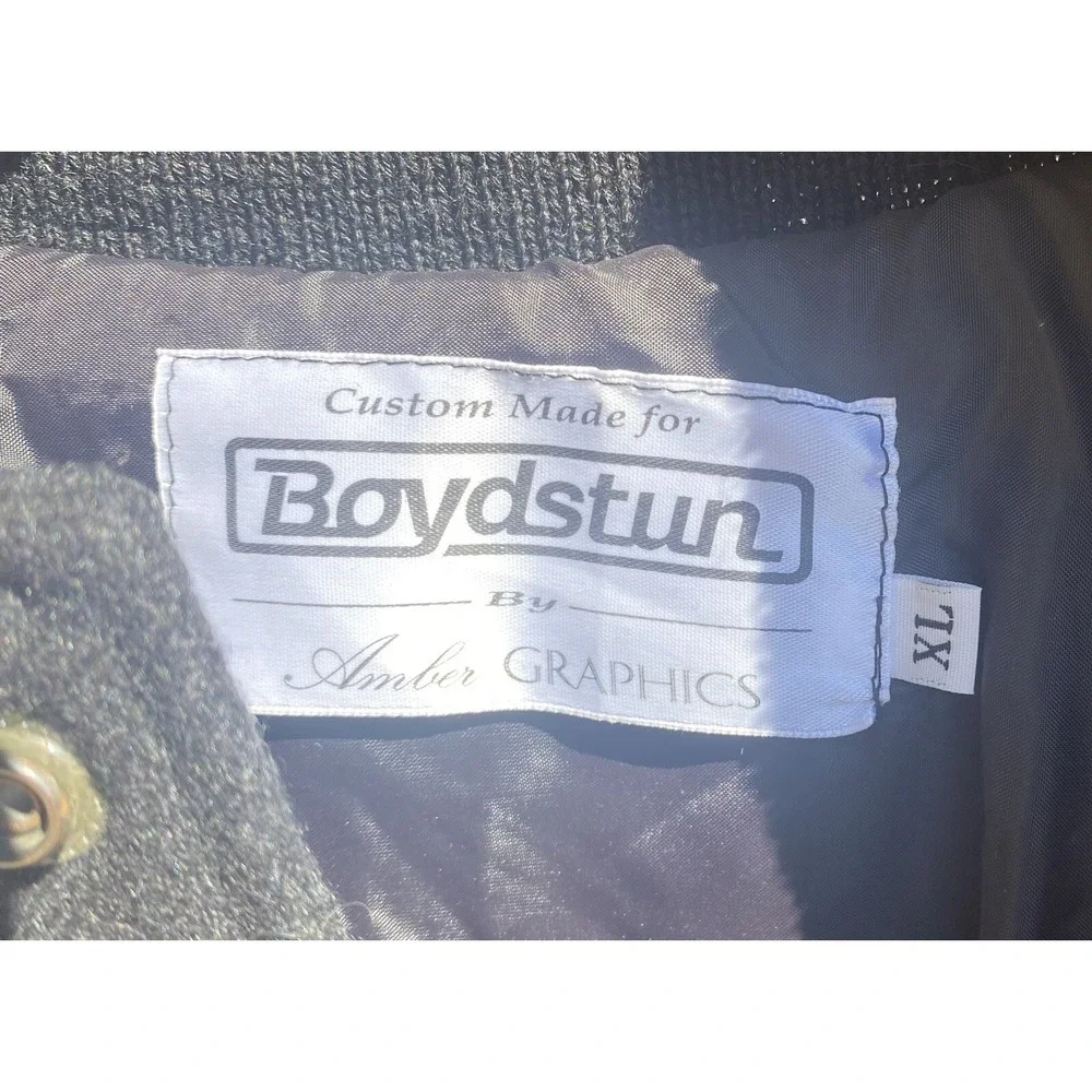 Boydstun Genuine Leather Varsity Letterman Varsity Jacket By Amber Graphics SzXL
